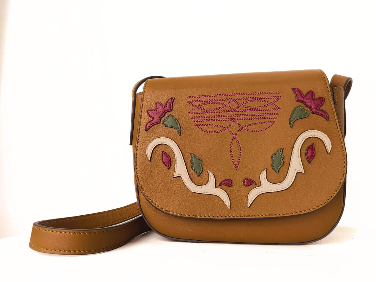 Embroidered Saddle Bag