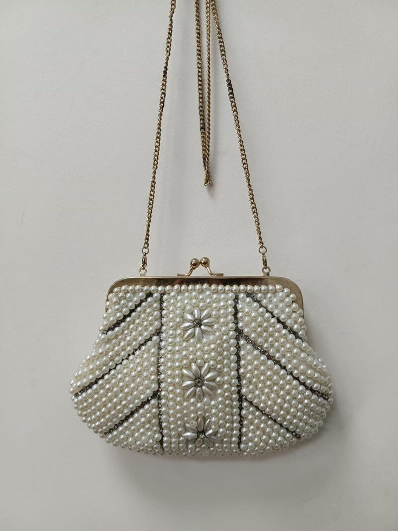 Pearl Kiss-Lock Clutch